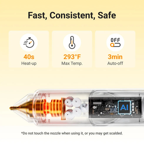 xCool CraftMate Cordless Hot Glue Gun with 30 Glue Sticks