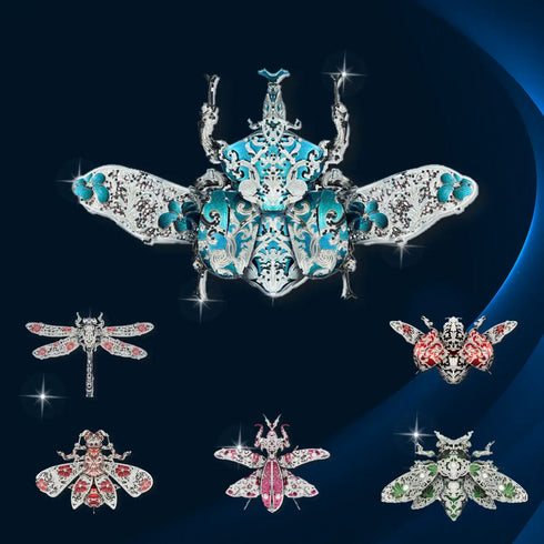 Premium 3D Gemsect Animal Metal Puzzles, 18PCS