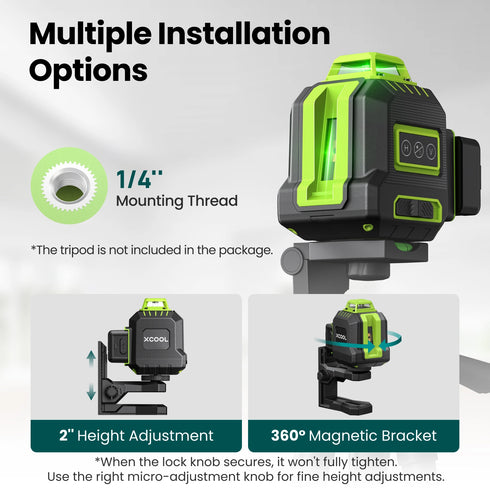 xCool Brillaser 360° Self-Leveling Laser Level