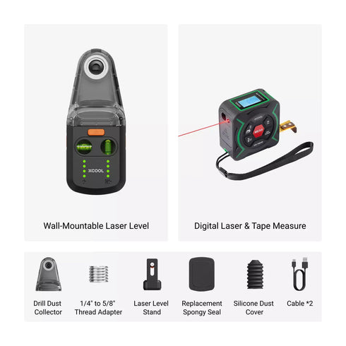xCool Wallaser 3-in-1 Wall-Mountable Laser Level