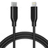 xCool USB-C to Lightning Cable 3.3ft, MFi Certified for iPhone 14/13/12, Black
