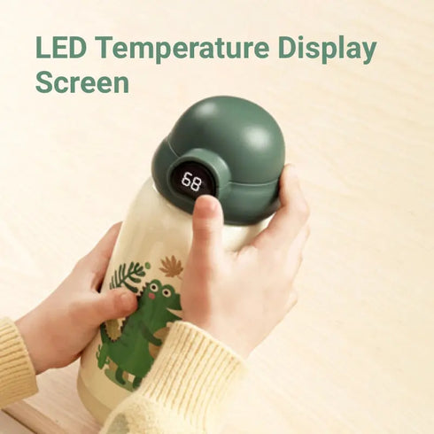 20oz Cute Water Bottle with LED Temperature Display