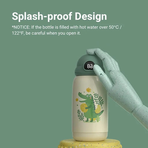 20oz Cute Water Bottle with LED Temperature Display