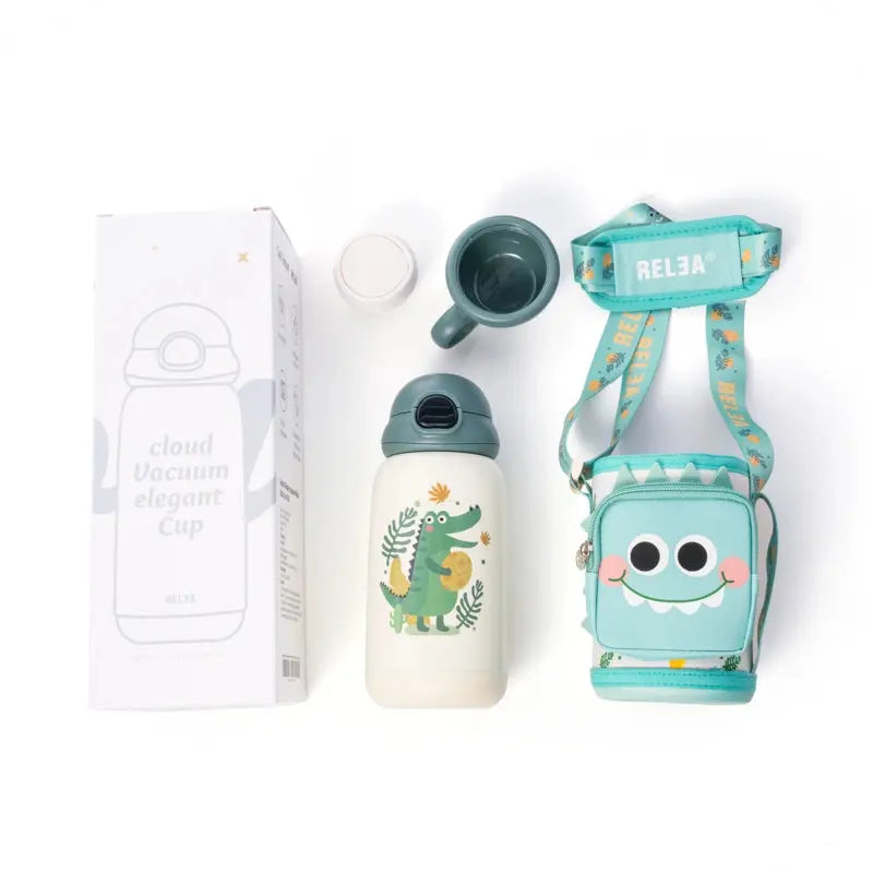 20oz Cute Water Bottle with LED Temperature Display Cool Gadget
