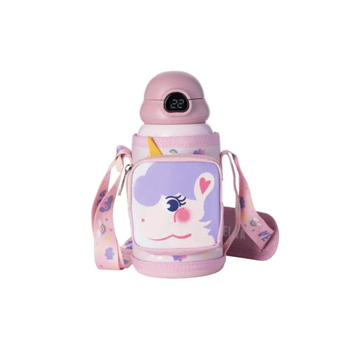 20oz Cute Water Bottle with LED Temperature Display