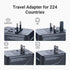 MOMAX™ 65W GaN Universal Travel Power Adapter for 224 Countries Charging Plug Cellphone Mobile Charger
