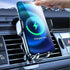 2-in-1 15W Auto Clamping Wireless Car Charger and Phone Holder