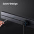 Wall-Mount Hi-Tech Flexible Power Strip System with Removable Outlets
