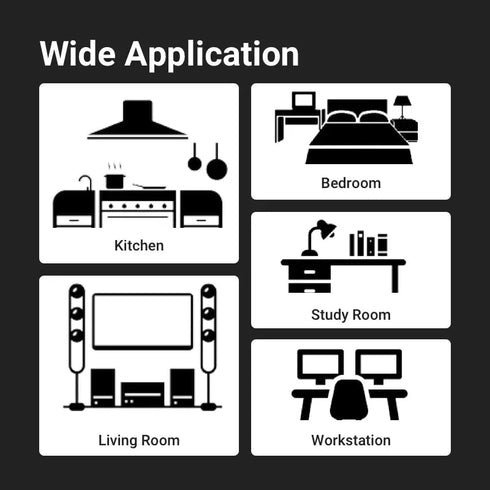 Wall-Mount Hi-Tech Flexible Power Strip System with Removable Outlets