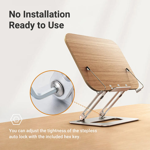 Portable Laptop Stand, Tablet and Book Holder for Desk