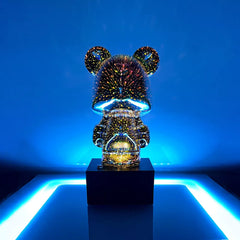 3D Firework Bear LED Night Light Christmas gift