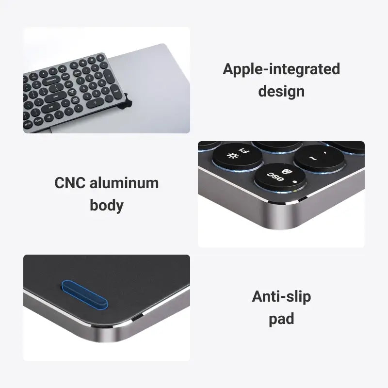 2-in-1 Full-Size, Low-Profile Keyboard with USB Hub and Numeric Keypad