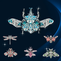 Premium 3D Gemsect Animal Metal Puzzles, 18PCS