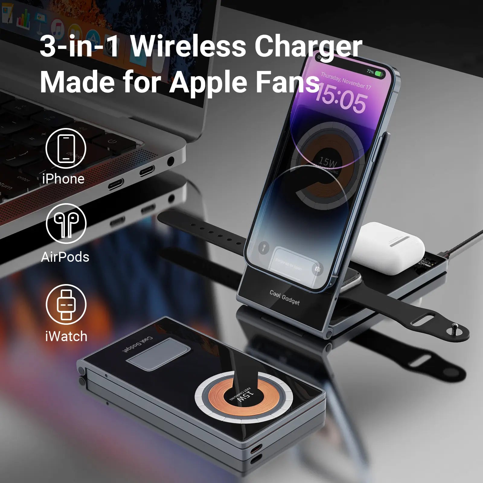 Wireless Magnetic Apple Charger Cool Gadget