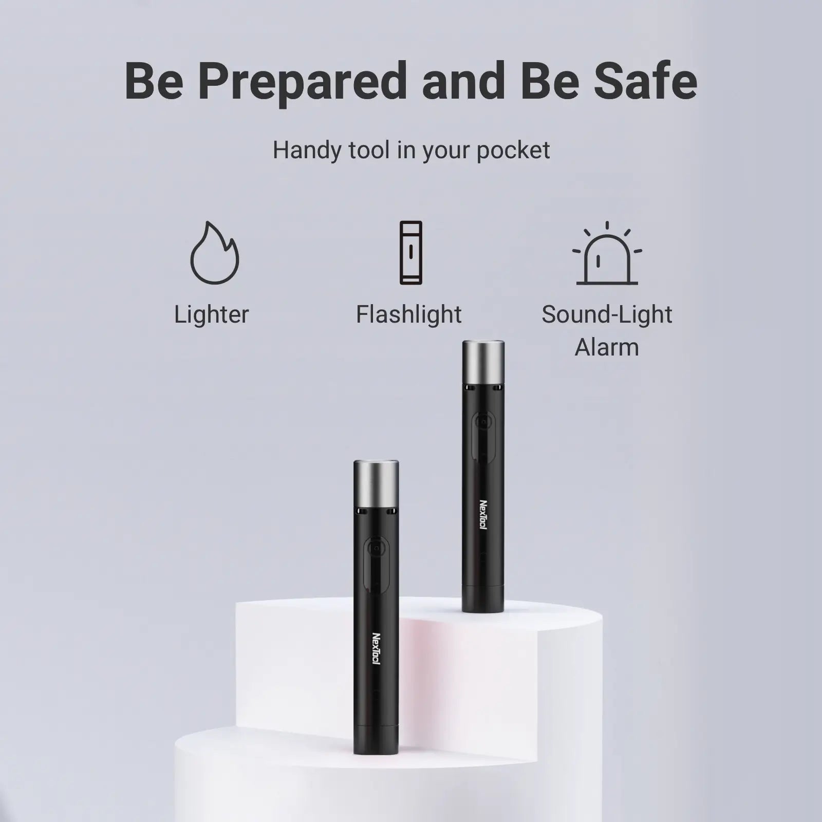 LED Rechargeable Mini Multifunction Flashlight With Electric Lighter