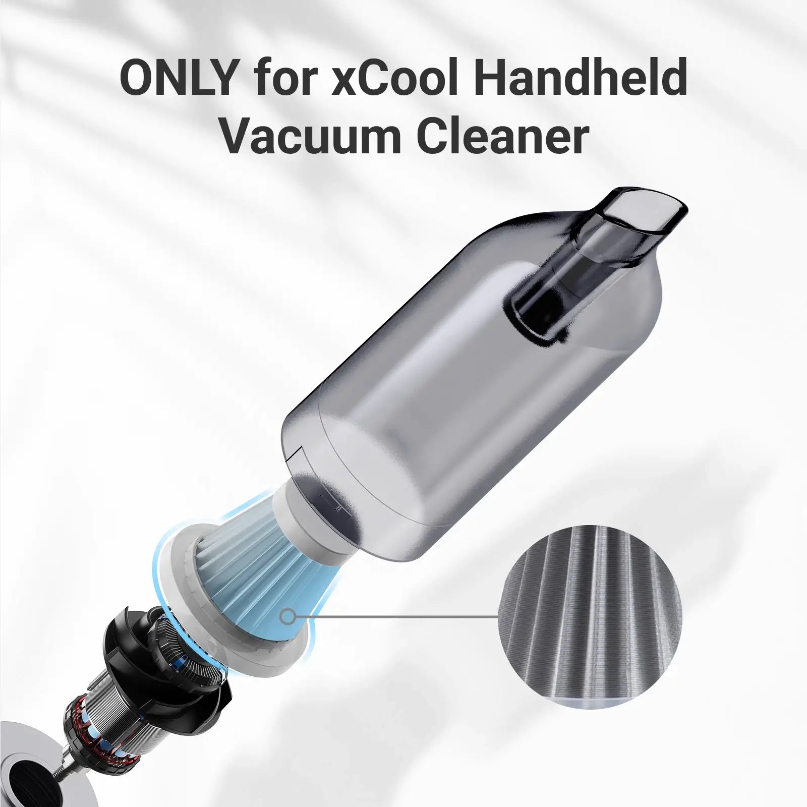 xCool Washable Vacuum Filter Replacement, Includes 3 HEPA & 1 Steel Filters