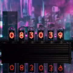 xCool Elekstube Nixie Tube Clock in Cyberpunk & Vintage Decor with Mood Lighting