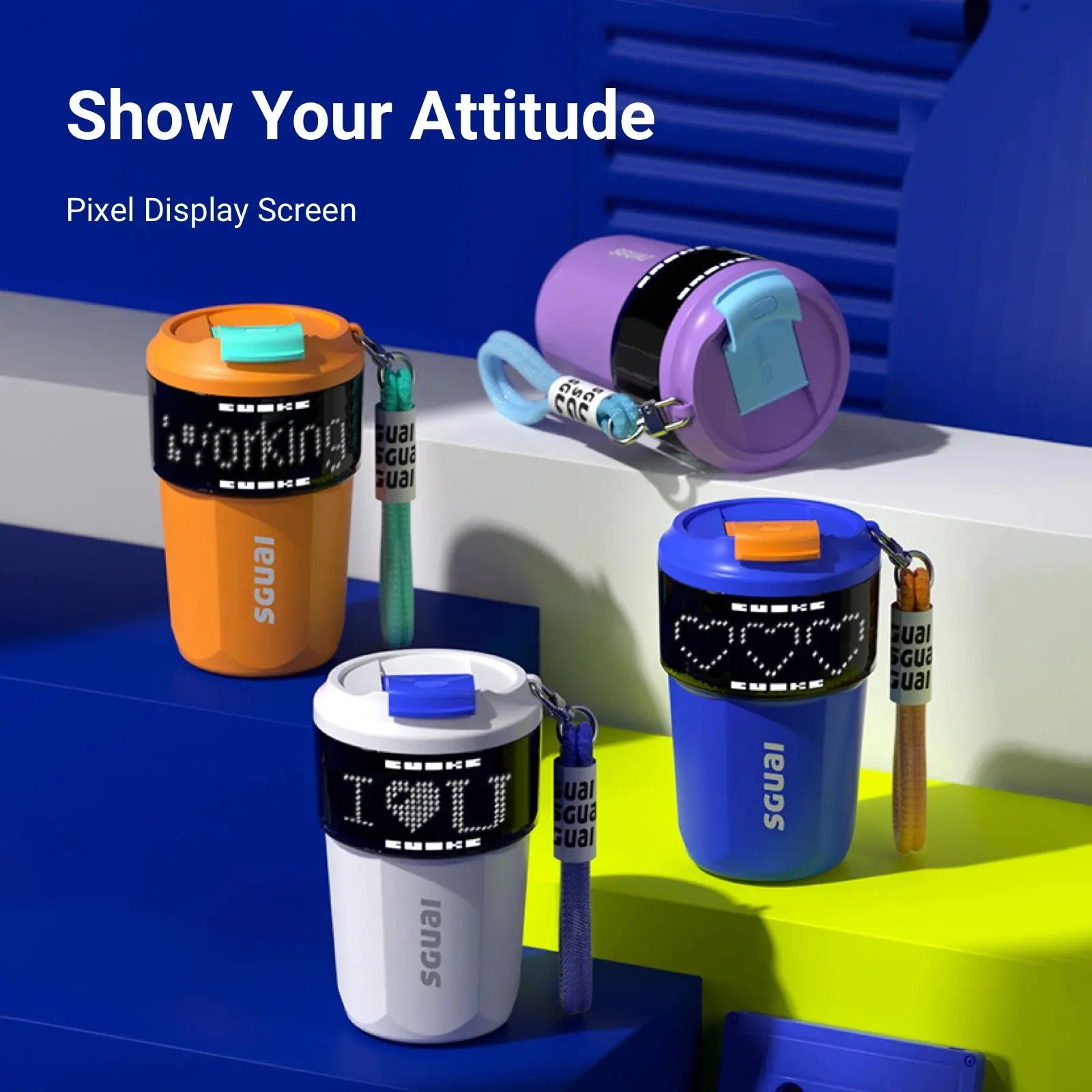 Custom Smart Reusable Insulated Iced Coffee Cup Cool Gadget