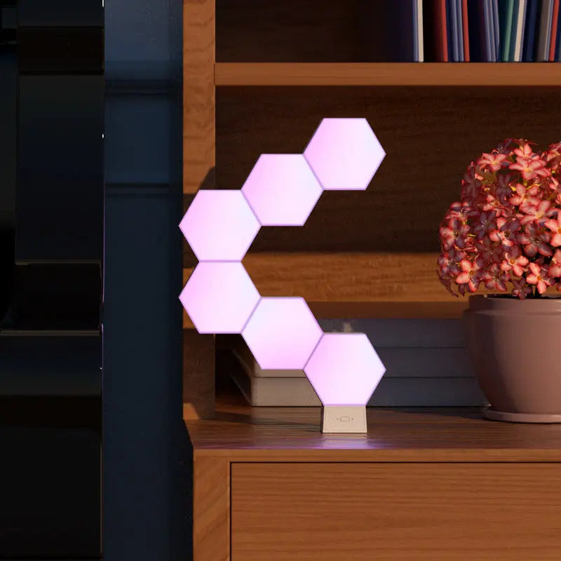 RGB Hexagon Lights Kit 7PCS Cool Gadget