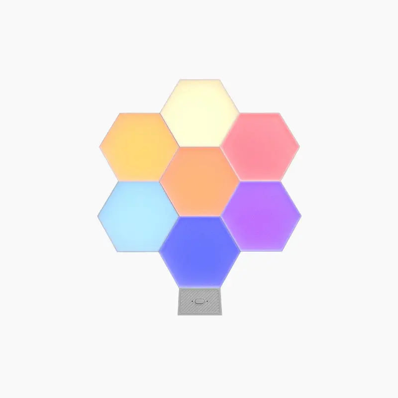 RGB Hexagon Lights Kit 7PCS Cool Gadget