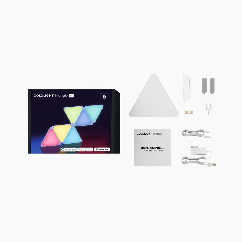 RGB Triangle Lights Kit 6PCS Cool Gadget