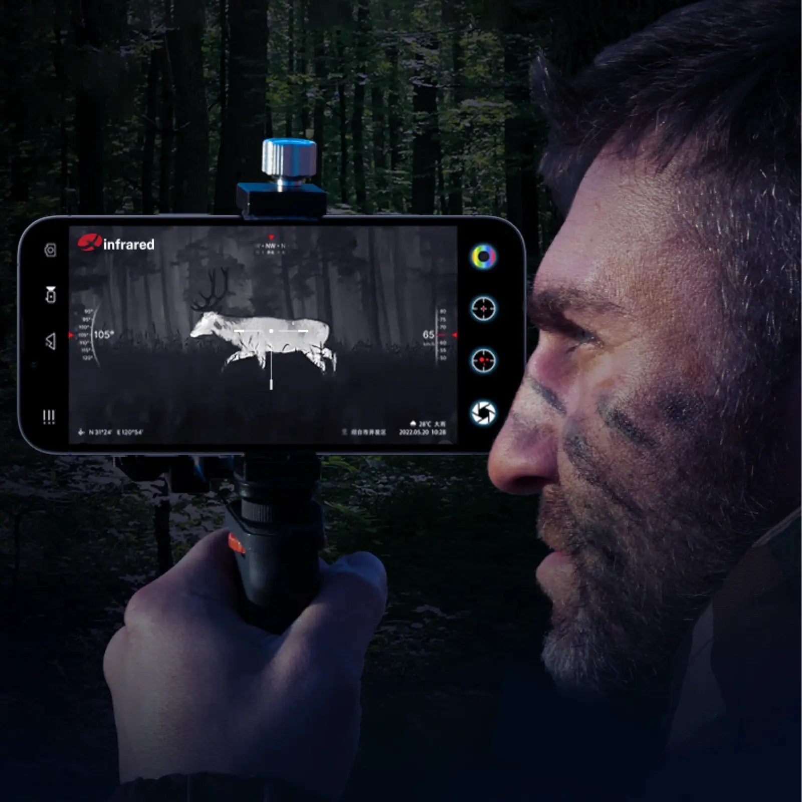 Smartphone Thermal Imaging Monocular for Hunting and Security Cool Gadget