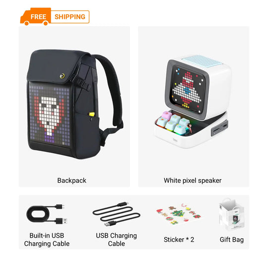 Divoom™ Pixel Lighting LED Backpack