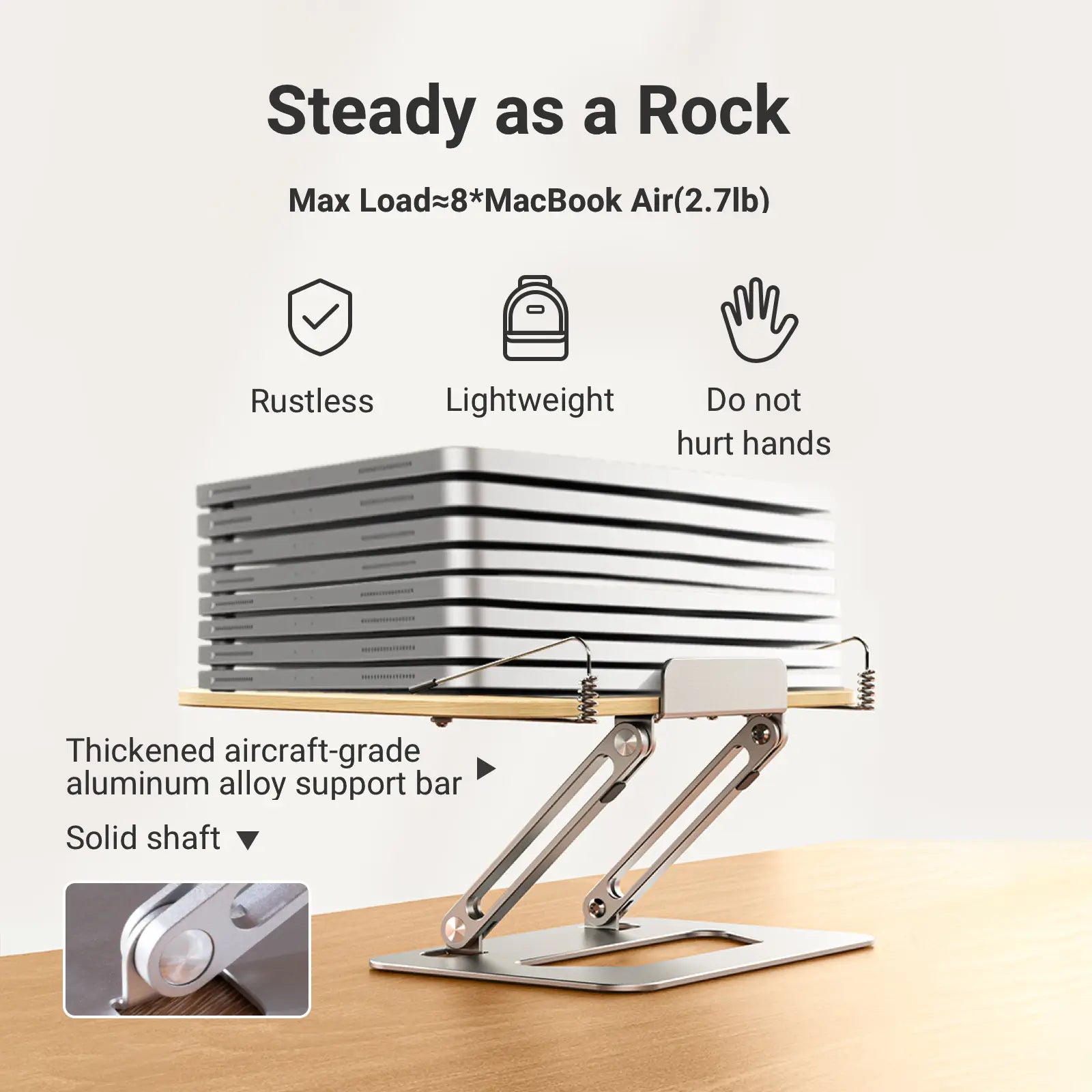 Portable Laptop Stand Tablet and Book Holder for Desk Cool Gadget