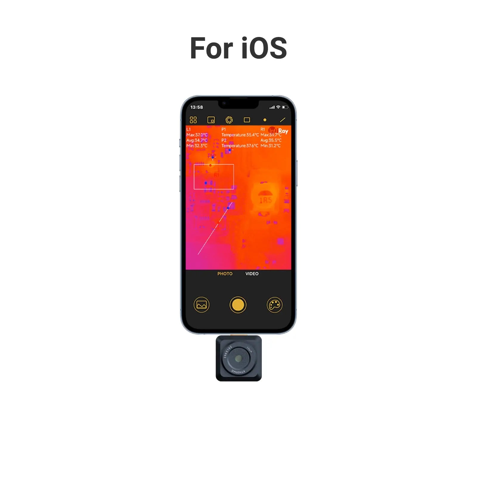 Pro-Grade Smartphone Thermal Camera for Inspection & Maintenance